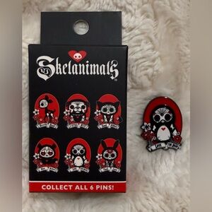 Skelanimals Day Of The Dead Portrait Blind Box Enamel Pin Hot Topic Exclusive